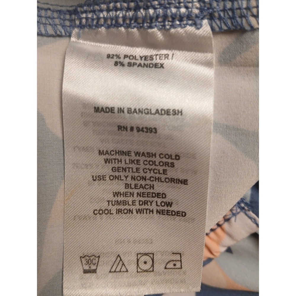 44° North Stretch Men's Size 1X Floral Print Omni Shade Shorts #505C - Picture 9 of 9